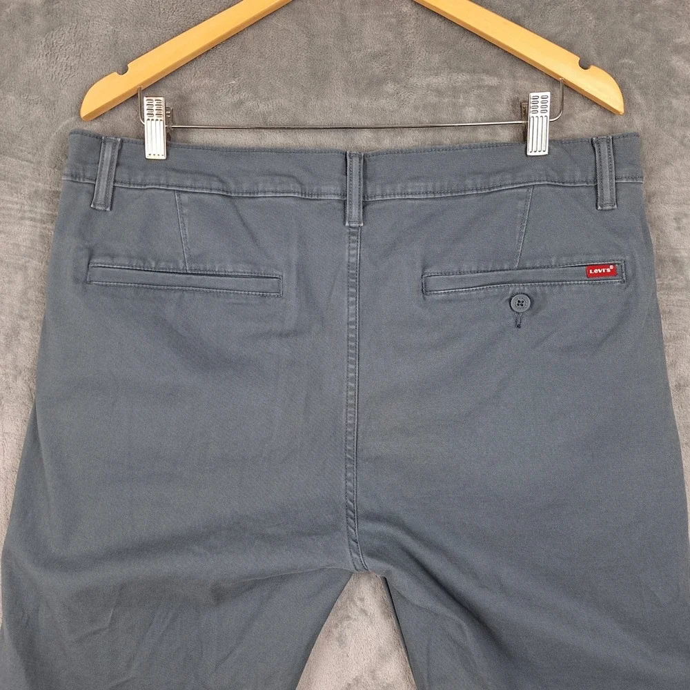 Levis‎ Pants Mens 36x32 Gray XX Chino Standard Taper Fit Preppy Business Casual